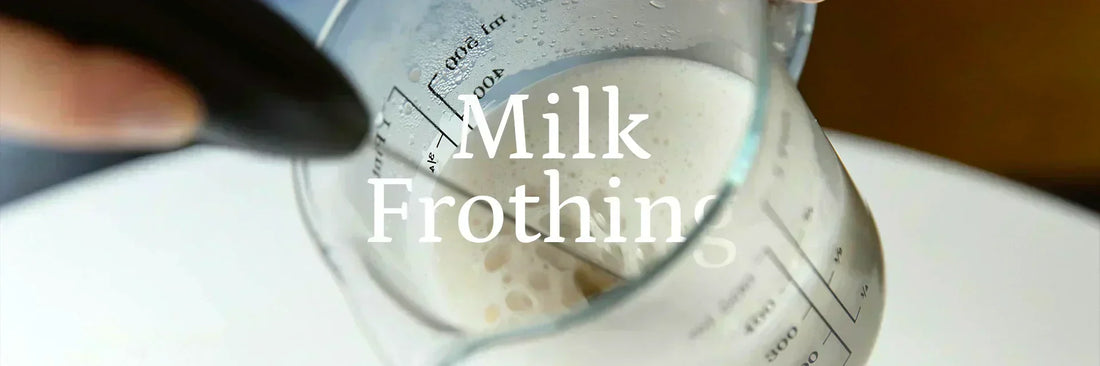 Milk frothing with handheld appliance