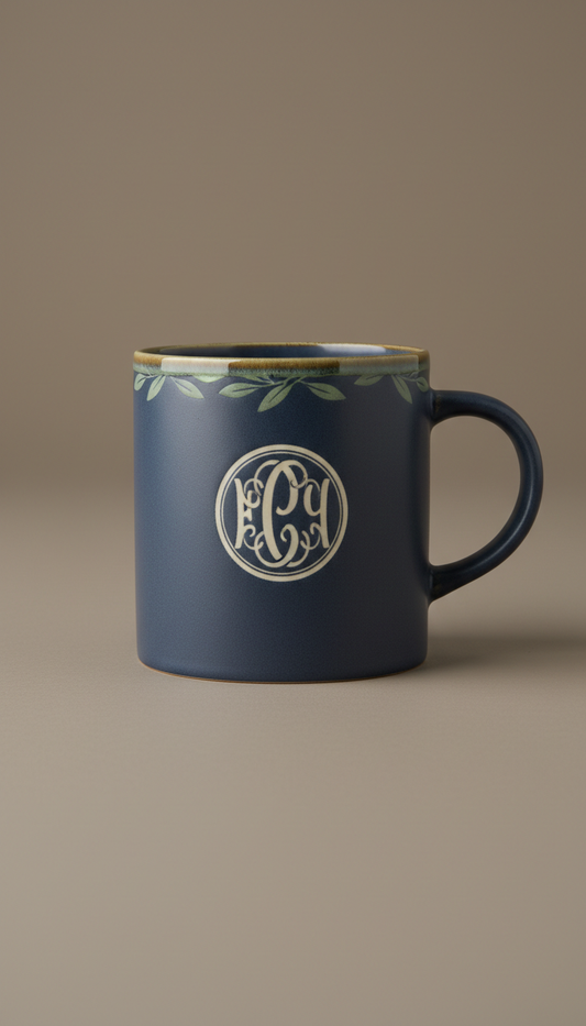 Monogrammed Ceramic Coffee Mug